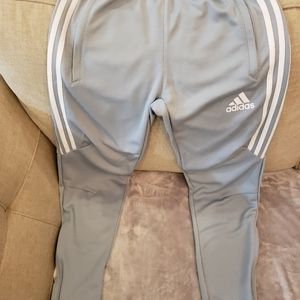 Mens light grey soccer dri-fit sweatpants